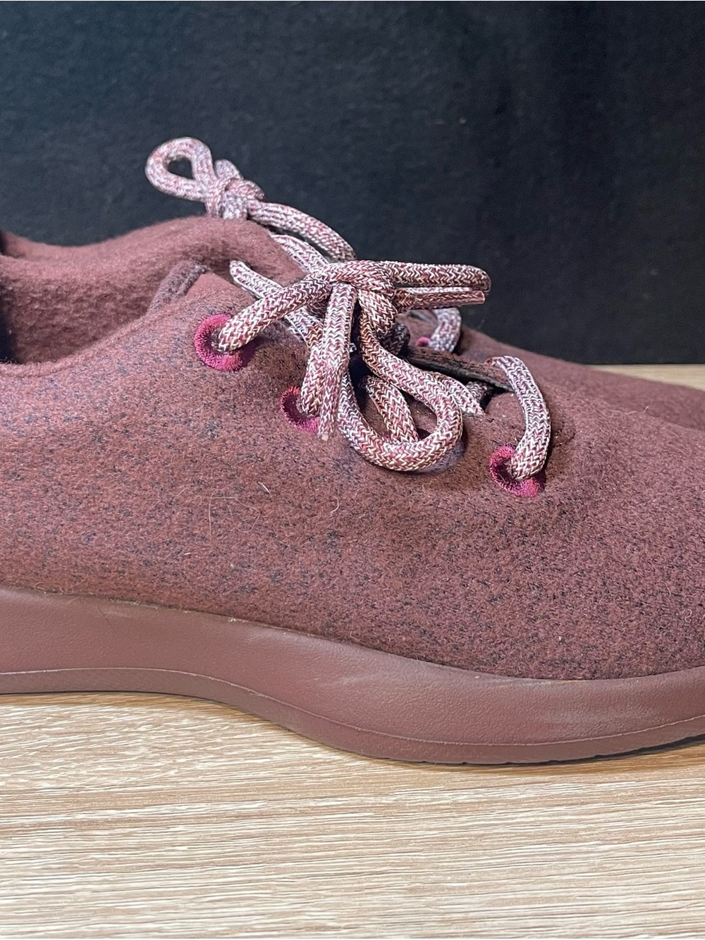 Allbirds Maroon marina Wool Lace-Up Sneakers - Picture 8 of 10
